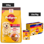 Pedigree Adult Dog Food Combo |Meat & Rice Dry & Chicken & Liver Wet image 2