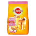 Pedigree Chicken Chunks in Gravy Pouch Puppy Wet Food and Chicken & Milk Puppy Dry Food Combo image 3