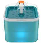 Pet Vogue Automatic Water Fountain with LED Light for Cats and Dogs (Blue) image 1