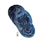 Pet Vogue Sandal Shaped Rope Toy for Dogs (Blue) | For Medium Chewers (Dark Blue) image 1