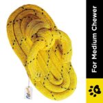 Pet Vogue Sandal Shaped Rope Toy for Dogs | For Medium Chewers (Yellow) image 3