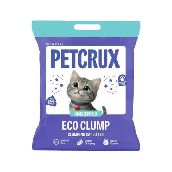 Petcrux Eco Clump Bentonite Unscented Cat Litter