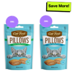 Catfest Pillows with Chicken and Salmon Cream Cat Treats Combo image 2