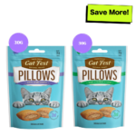 Catfest Pillows with Crab and Chicken Cream Cat Treats Combo image 1
