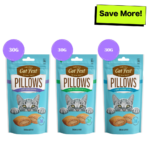 Catfest Pillows with Crab, Chicken and Salmon Cream Cat Treats Combo image 1