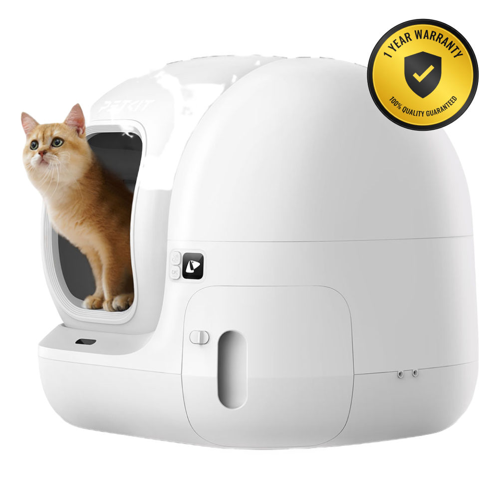 Petkit PuraMax2 Automatic Self Cleaning App Controlled 2.4G WiFi Litter Box for Cats (White)