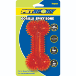 Petsport Gorilla Spiky Bone Toy for Dogs (Blue & Red) image 2