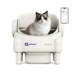 Petverse Automatic Open Top Self Cleaning Litter Box for Cats (White) image 2