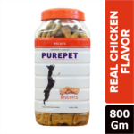 Purepet Chicken Flavour Real Chicken Biscuit Dog Treats image 1