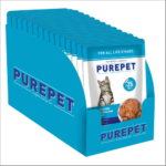 Purepet Real Chicken & Chicken Liver in Gravy Cat Wet Food image 2
