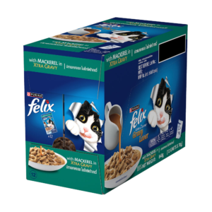 Purina Felix Gravy Lover Mackerel Chunks Complete and Balanced Adult Cat Wet Food