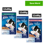 Purina Felix with Mackerel, Sardine and Salmon in Jelly Complete and Balanced Adult Cat Wet Food image 1