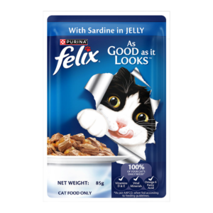 Purina Felix with Sardine in Jelly Complete and Balanced Adult Cat Wet Food