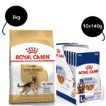 Royal Canin German Shepherd Dry Food and Maxi Adult Dog Wet Food Combo image 2