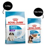 Royal Canin Giant Puppy Dry Food and Maxi Puppy Dog Wet Food Combo image 2