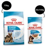 Royal Canin Maxi Starter Dry Food and Maxi Puppy Dog Wet Food Combo image 3