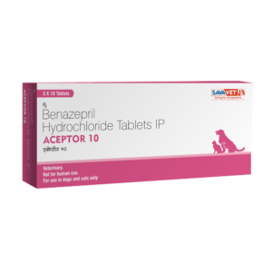 Savavet Aceptor (Benazepril Hydrochloride) 10mg Tablet for Dogs & Cats (10 tablets)