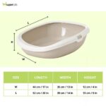 Savic Gizmo Litter Tray with Rim for Cats (Mocha) image 3
