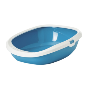 Savic Gizmo Litter Tray with Rim for Cats (Twilight Blue)