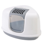 Savic Nestor Corner Toilet Home for Cats (White/Grey) image 2
