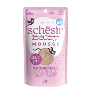 Schesir Baby Chicken and Liver Mousse Kitten Cat Wet Food
