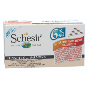 Schesir Tuna Whole Meat Salmon Rice in Jelly Adult Cat Wet Food