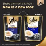 Sheba Chicken Loaf Rich Premium Adult Fine Wet Food and Salmon All Life Stage Cat Dry Food Combo image 2