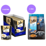 Sheba Chicken Loaf Rich Premium Adult Fine Wet Food and Salmon All Life Stage Cat Dry Food Combo image 3