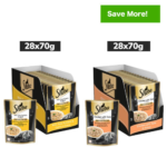 Sheba Chicken With Tuna In Gravy and Tuna Pumpkin & Carrot In Gravy Rich Premium Adult Fine Cat Wet Food Combo image 1
