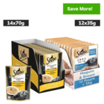 Sheba Maguro & Bream Fish and Tuna Pumpkin & Carrot In Gravy Rich Premium Cat Wet Food Combo image 1