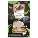 Sheba Melty Spoons Creamy Chicken & Chicken Shred Lickable Creamy Cat Treats image 1