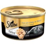 Sheba Tuna Fillet & Whole Prawns in Gravy Premium Cat Wet Food and Chicken Flavour Irresistible All Life Stage Cat Dry Food Combo image 3