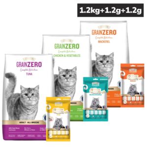 Signature Tuna, Chicken, Vegetable, Mackerel Combo Dry Food Cat