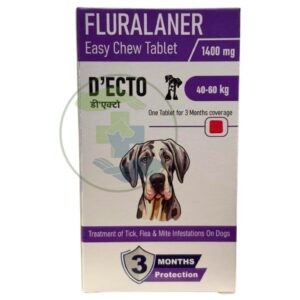 Sihil D Ecto Fluralaner 1400mg Tablet for Dogs 40 to 60kg
