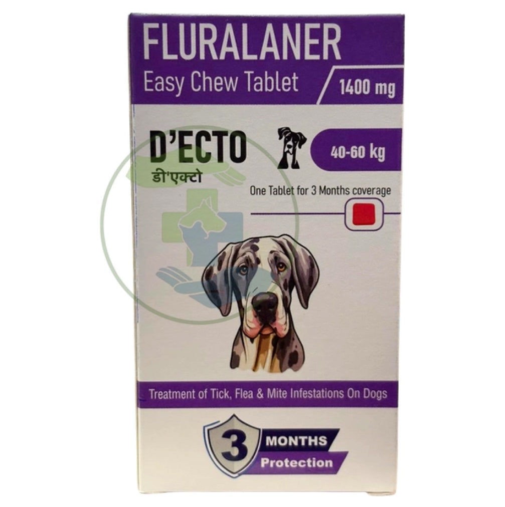 Sihil D Ecto Fluralaner 1400mg Tablet for Dogs 40 to 60kg