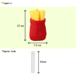 Skatrs French Fries Plush Toy for Dogs image 3