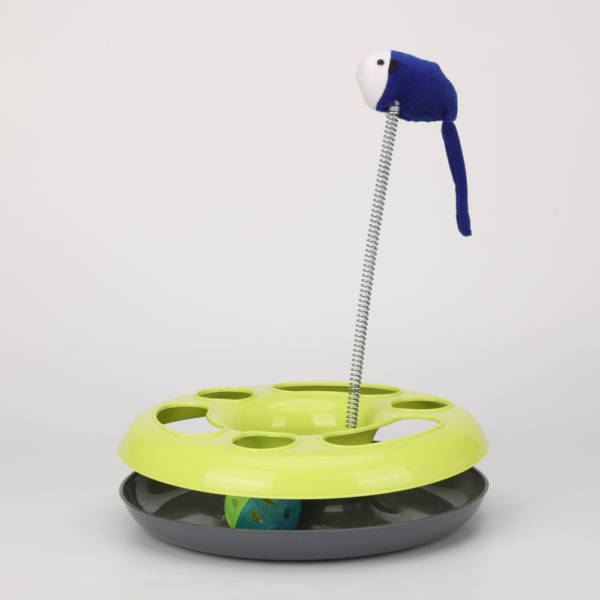 Skatrs Interactive Happy Circle Toy for Cats (Green)