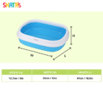 Skatrs Litter Tray for Cats (Blue) image 3