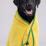 Skatrs Pet towel for dog and cat ( Yellow and Green) image 3