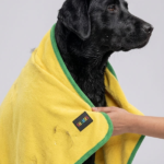 Skatrs Pet towel for dog and cat ( Yellow and Green) image 4