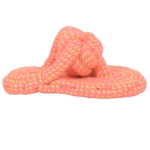 Skatrs Sandal Shaped Hand Made, Durable Rope Chew Toy for Dogs & Cats (Orange) image 1