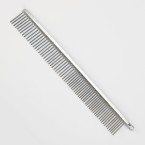 Skatrs Stainless Steel Rounded Teeth Grooming Comb Brush Dogs and Cats (Silver)