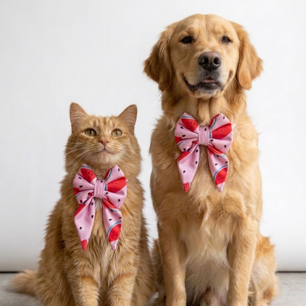 Skatrs Watermelon bowtie for Dogs and Cats
