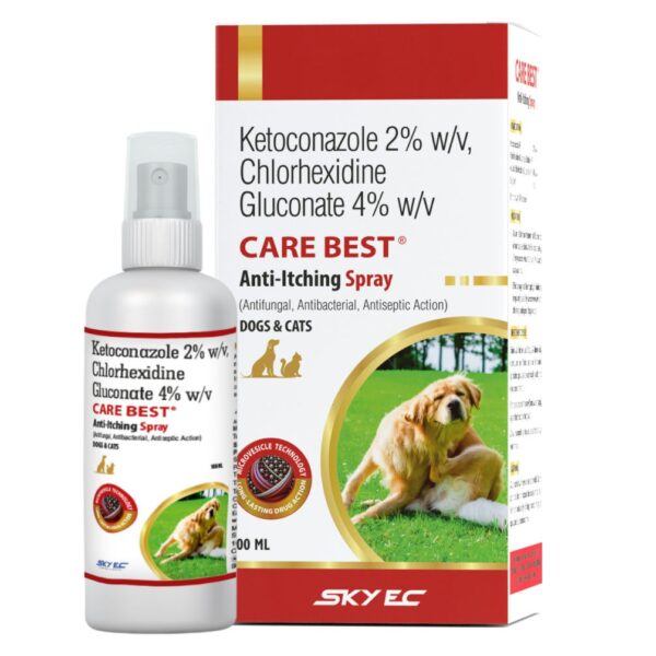 Skyec Carebest Anti Itching Spray for Dogs and Cats