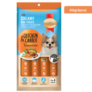 SmartHeart Chicken & Carrot Dog Creamy Treat