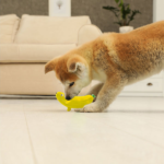 Squeeezys Latex banana Squeaky Chew Toy for Dogs (Yellow) image 4