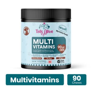 TailsAlive Chicken Flavour Multivitamin Soft Chews Supplement for Dogs