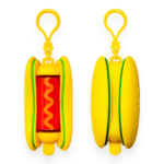 Talking Dog Club Hot Dog Poop Bag Dispenser for Dogs (Yellow/Red) image 1