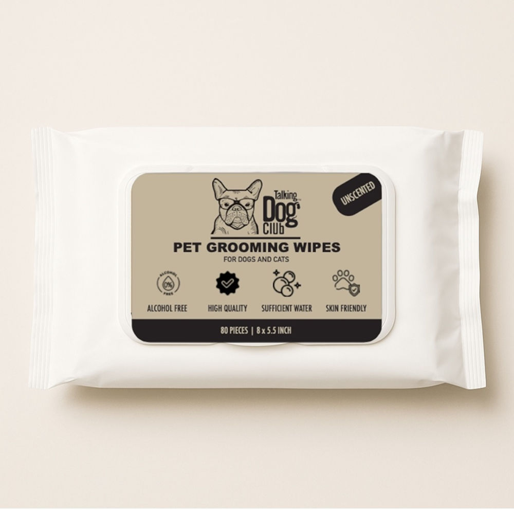 Talking Dog Club Pet Grooming Unscented Wipes for Dogs and Cats image 2