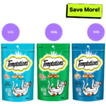 Temptations Savoury Salmon, Seafood Medley and Tempting Tuna Flavour Cat Treats Combo image 2